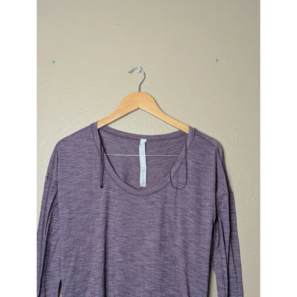 Lululemon Swiftly Tech Long-Sleeve Shirt‎ 2.0 Size 10 Lavender Length Workout